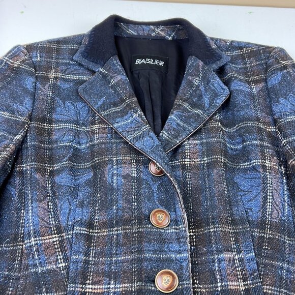 Classic Basler Wool Plaid Blazer - Picture 13 of 16